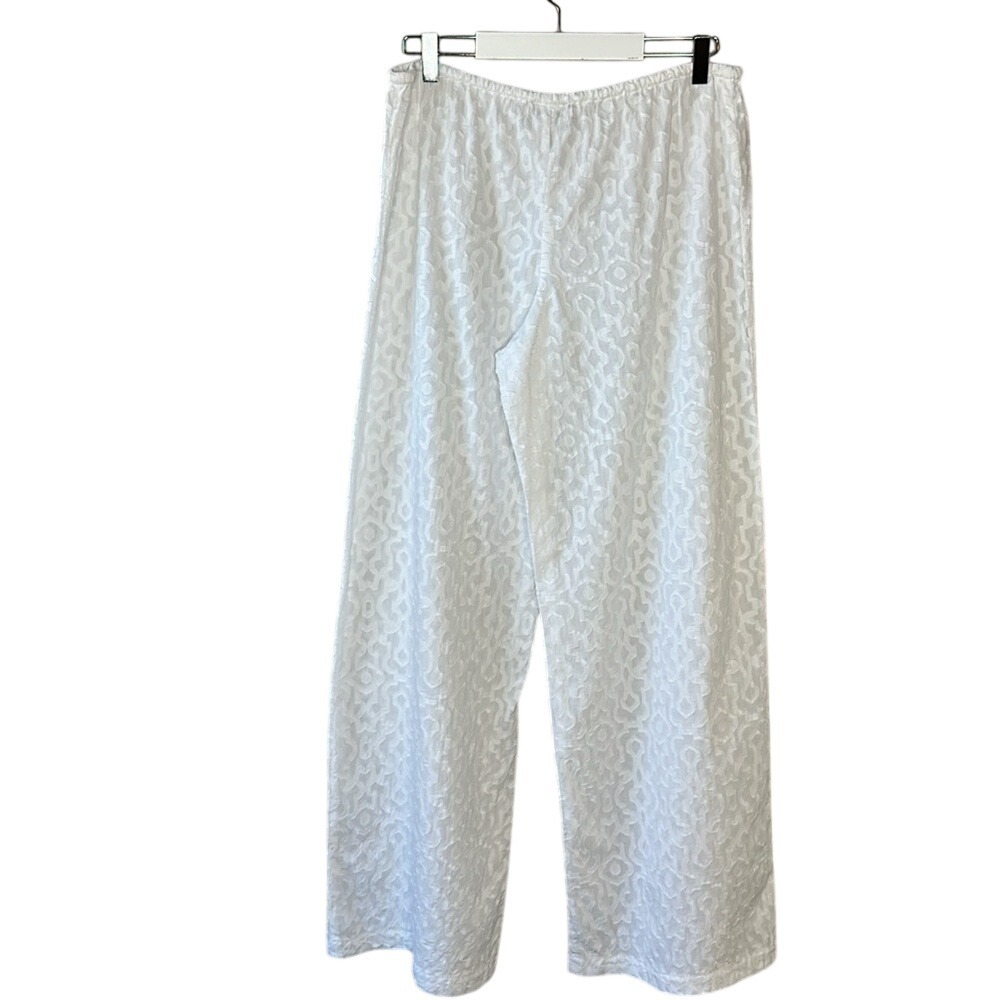Tommy Bahama White Drawstring Waist Lightweight 100% Cotton Coverup Pants Size L - Picture 4 of 14